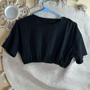 Black SHEIN crop top